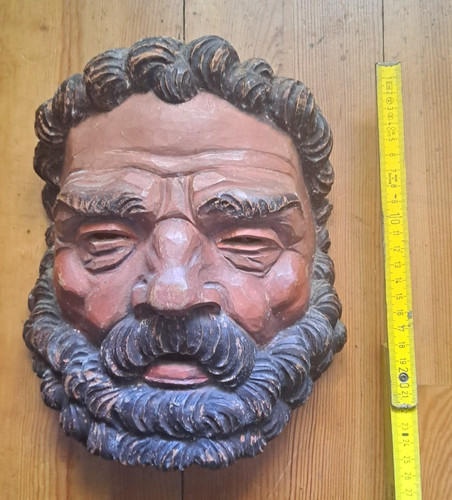 Antike holzmaske - antike,