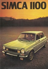 SIMCA 1100 Ti ES GLS LX LE Oldtimer Prospekt Brochure 1975 E