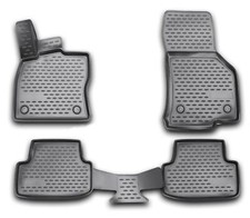 Gummifußmatten für VW Golf 7 8 ab Bj 2012- 3D Passform Hoher Rand Gummimatten