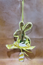 Oster Deko aus Voliere-Draht in Hasenform, Dekoren, Figuren. 17x9x2cm (HxBxT)