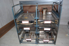 LEYBOLD SCHALTUNGSVERSUCHSAUFBAU MODULE 6 STÜCK (1) mit BOX von 60er JAHRE