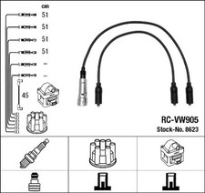 Zündleitungssatz NGK 8623 für VW 9K9B 9K9A CORRADO 53I 35I 3A2 3A5 PASSAT CADDY