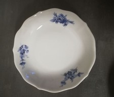 Schale Porzellan Weiss Blaue Blumen Bavaria Germany 13,8x3,2 cm