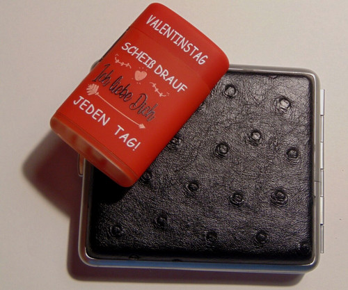 Set mit zigarettenetui - set, schwarz