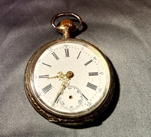 Antike 800 silber taschenuhr - antike,