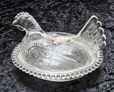 Vintage Pressglas Deckeldose