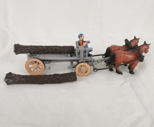 Bullyland Kutsche Langholzwagen Bully Pferdekutsche Rarität 1980 Sammler