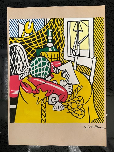Roy lichtenstein - lichtenstein, (handarbeit)