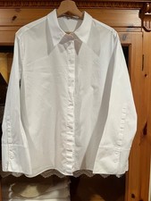 Dorothee Schumacher Poplin Power Bluse, weiß, Größe: XXL, getragen