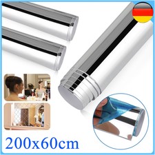 Premium Folie Blasenfrei 200x60cm Selbstklebend Klebe Spiegelfolie Wand Möbel