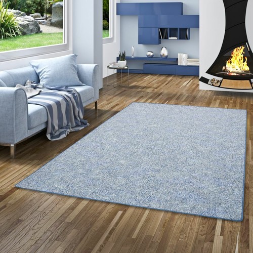 Schlingen teppich memory blau - schlingen,