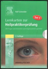 R. Schneider: Lernkarten zur Heilpraktiker-Prüfung, Set 1 | sehr gut