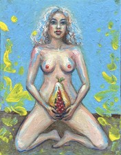 Original Akt Gemälde – Öl