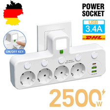 4 Fach EU Steckdose