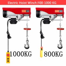 800/1000kg Elektrischer Flaschenzug Kran Winde Motorwinde Seilhebezug Seilwinde