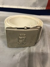 Weiße Hanfgürtel Mit Logo Polizei Öffentliche Sicherheit Italien 90er Jahre