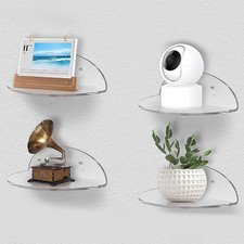 4 Stück Mini Acryl Wandregal