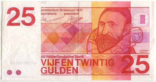 Niederlande gulden banknote - 25,