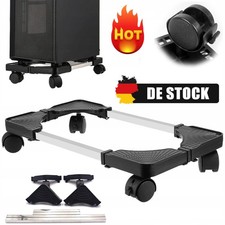 Computer PC Ständer CPU Ständer Büro Rollwagen Gerätewagen mit 4 Rädern Schwarz