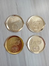 Vintage Prazdroj Plzen Bier Aluminium Untersetzer Tschechoslowakei Bierdeckel