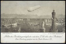 1911, Zeppelin,Zeppelin Postkarten,Delag/Eyb Karten, Brief - 2803454
