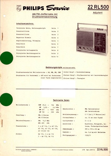 Philips service manual für - philips,