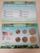 KMS USA - Kursmünzensatz Blister - Das Geld der Welt- World Money