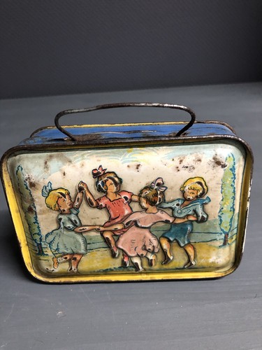 Antiker puppen blechkoffer - puppen,