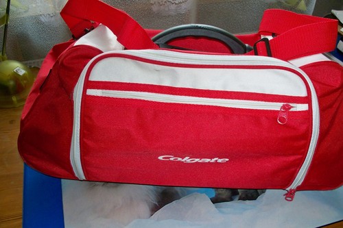 Rote reisetasche sporttasche - reisetasche,