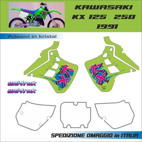 Aufkleber set kawasaki - kawasaki, kx