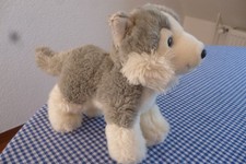 Husky Welpe stehend 25 cm x 20cm Kuscheltier Plüschtier Stofftier von Bauer