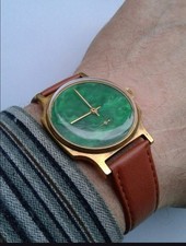 Sowjetische Malachit-Uhr