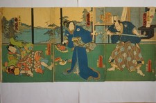 Japanischer farbholzschnitt - japanischer,