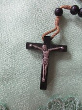 Rosenkranzkette schwarz Holz