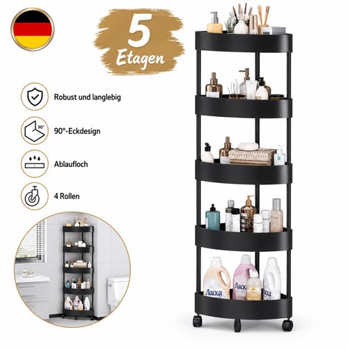 Eckregal mit rädern etagen - 5,