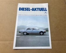 Mercedes W123 W115 W110 W124 Prospekt Broschüre Heft Diesel Aktuell 10/1980 TOP