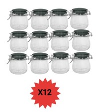 12 x 500ml Glas Vorratsgläser