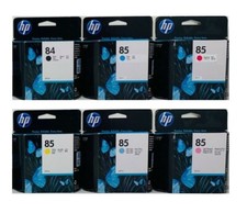 6 x Original Tinte HP DesignJet 30 90 130 130NR / 85 + 84 / C5016A C9425A-C9429A