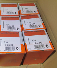 6 Packungen Drahtstifte 1,6x30mm Stauchkopf DIN1152 Nägel Nagel / Aktion S3Palx2