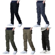 2025 NEU Herren Thermo Cargo Taschenhosen Gefüttert Arbeitshose Outdoor Freizeit