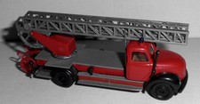 FEUERWEHR Magirus Rundhauber Drehleiter DL 22 T ein Brekina Modell