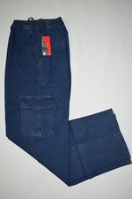 Herren Cargo-jeans Stretchjeans Schlupfhose Blau Größe M,L,XL,XXL,3XL,4XL,5XL,6X