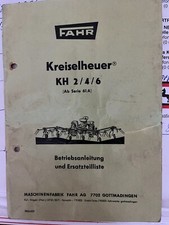 Betriebsanleitung Ersatzteilliste Deutz Fahr Kreiselheuer KH  2/4/6 ab Serie 61A