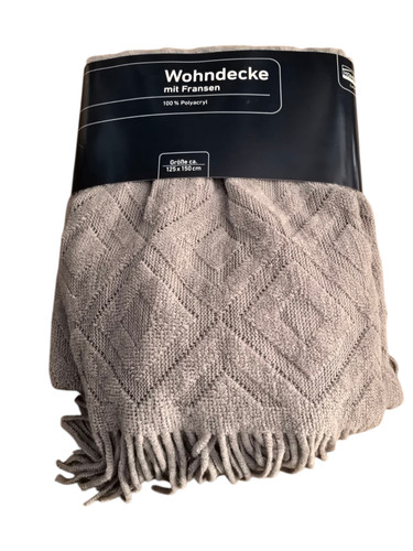 Wohndecke mit fransen decke - wohndecke,