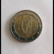 2 Euro Münze 2012 Irland Keltische Harfe