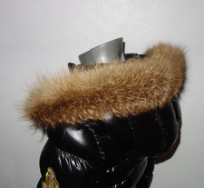 Fuchs Pelz Kapuze Kragen Echt Fell Besatz für Jacke Parka Mantel Rotfuchs Schal