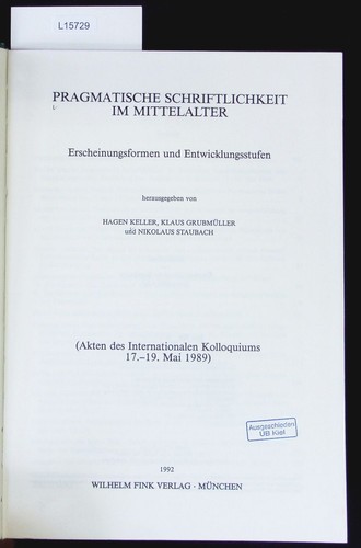 Pragmatische schriftlichkeit - pragmatische,