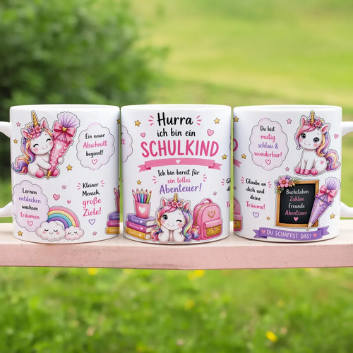 Einschulungs tasse hurra - einschulungs-tasse, „hurra