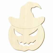 Halloween Holz Kürbis mit Hut