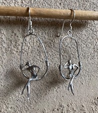 Ohrringe Silber Frau auf